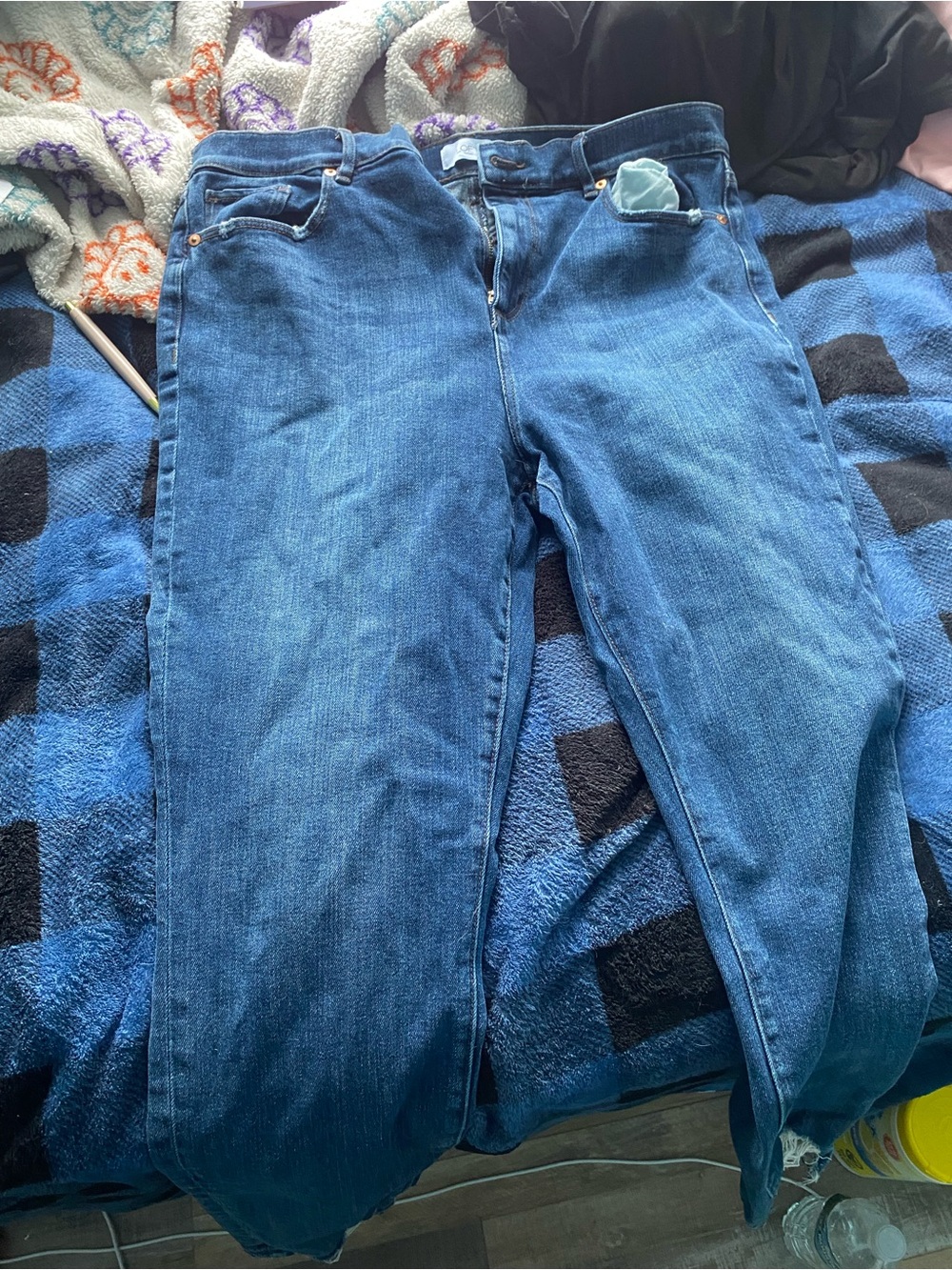 LOFT Straight-Leg Mid-Blue Women’s Jeans